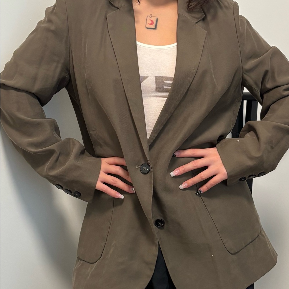 Zara Khaki Women's Blazer